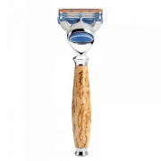 Бритвенный станок Fusion, ручка из каповой березы Бритвенный станок Fusion, ручка из каповой березы